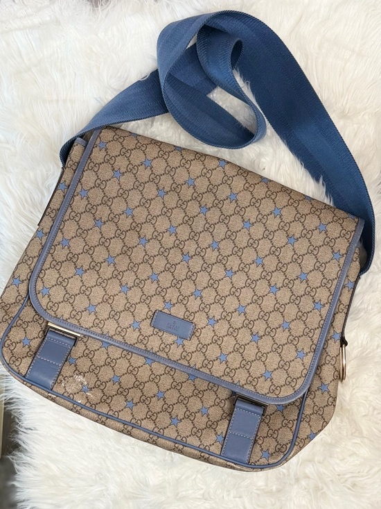 Gucci Handbags - Gucci GG Supreme Star Pattern Diaper Messenger Bag